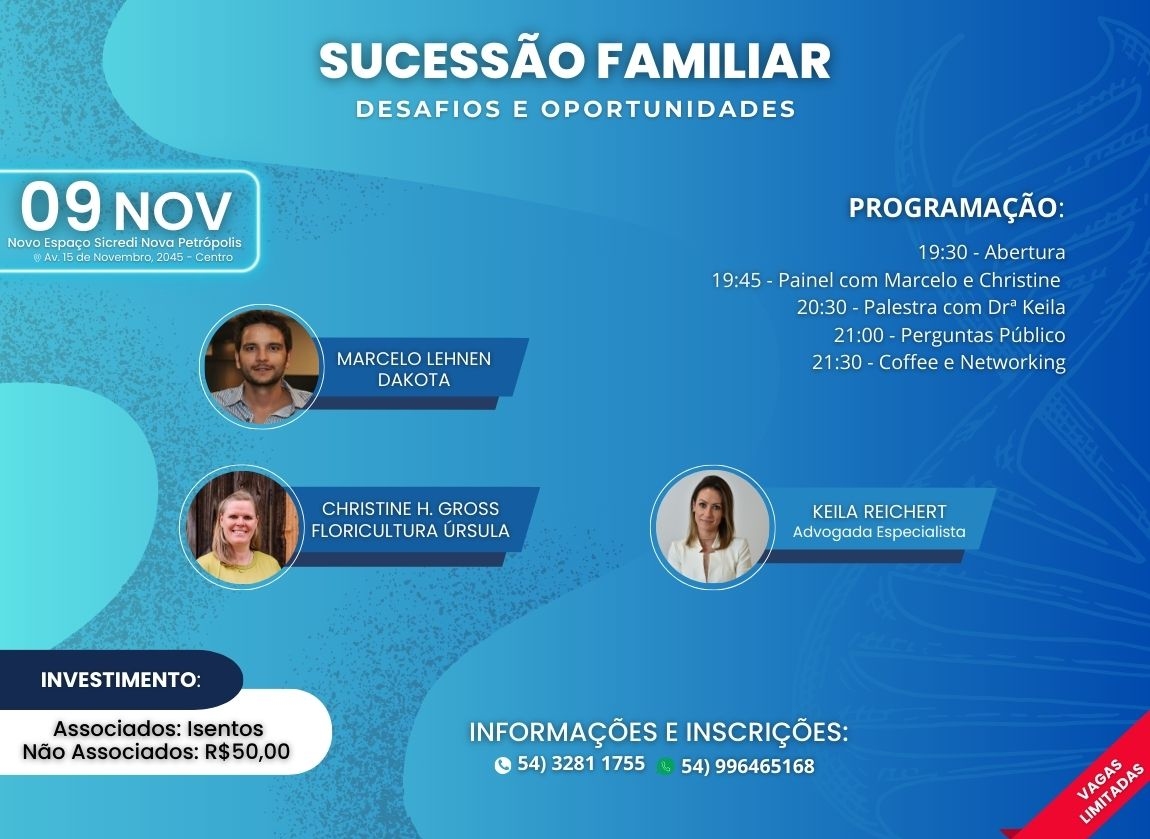 Ncleo Multissetorial da ACINP promove encontro sobre Sucesso Familiar