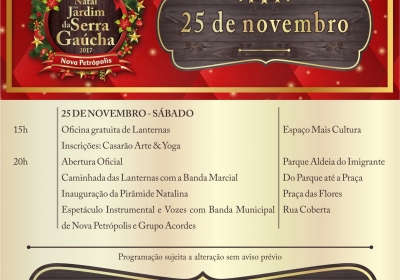 Natal no Jardim da Serra Gaúcha
